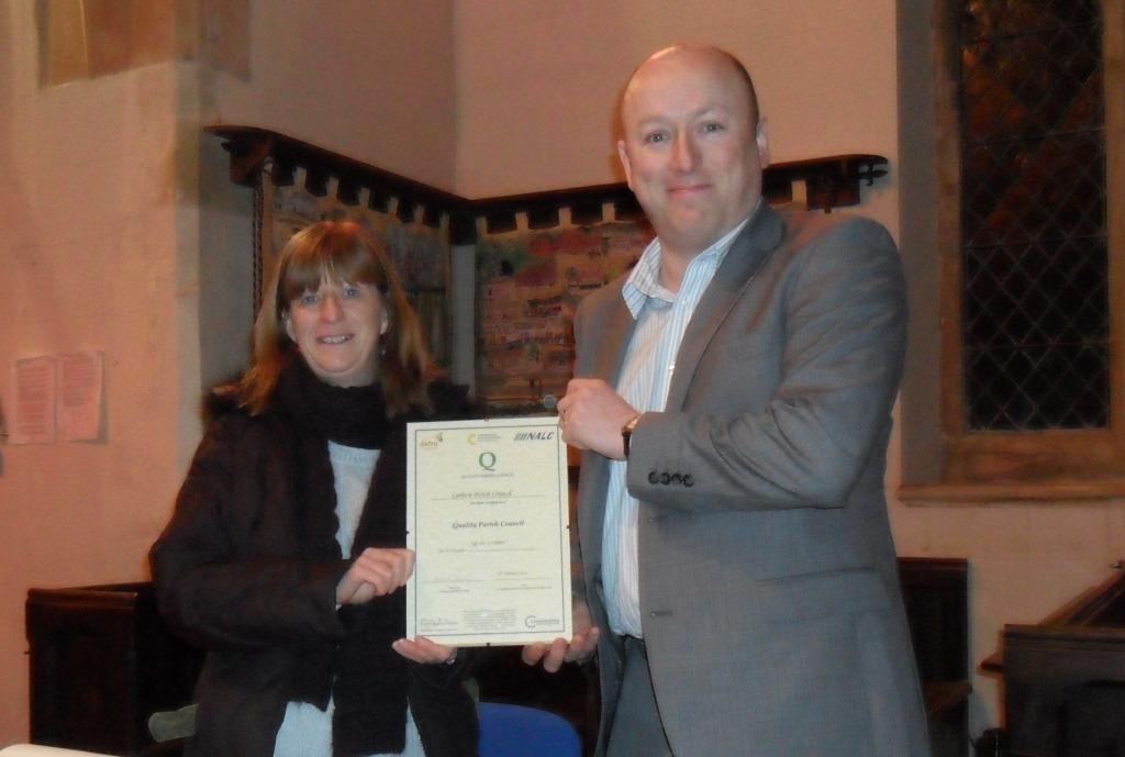 Presentation of the Quality certificate